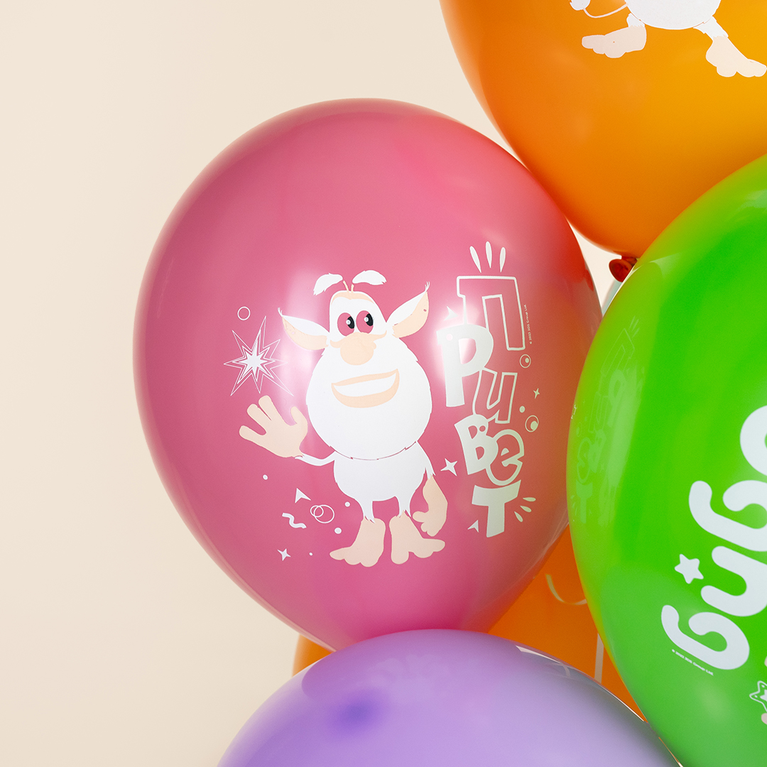 Шар (12''/30 см) Буба, Ассорти, пастель, 1 ст, 25 шт.