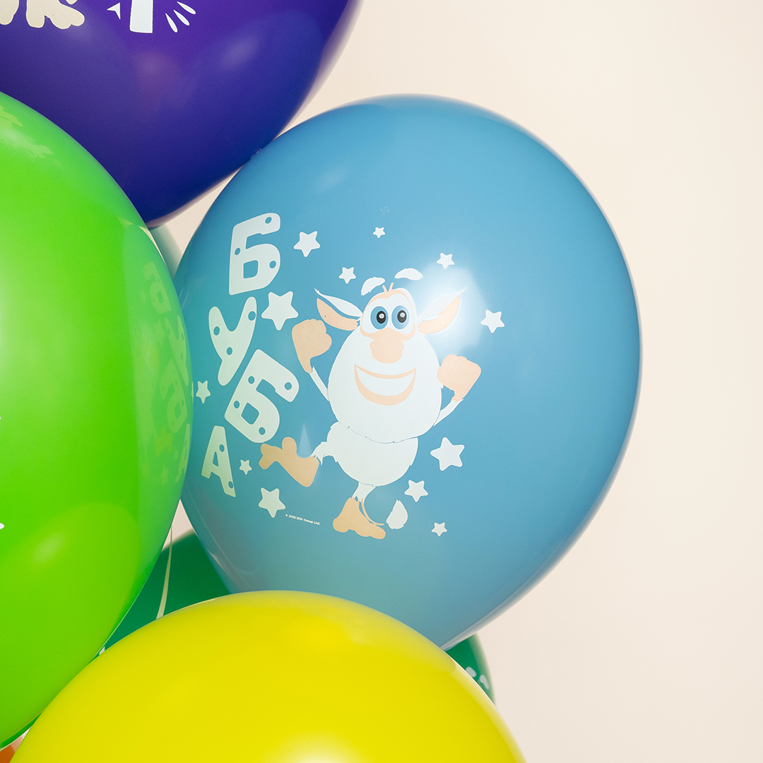 Шар (12''/30 см) Буба, Ассорти, пастель, 1 ст, 25 шт.