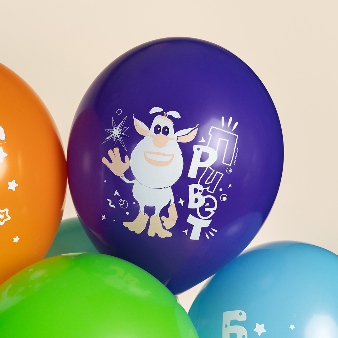 Шар (12''/30 см) Буба, Ассорти, пастель, 1 ст, 25 шт.