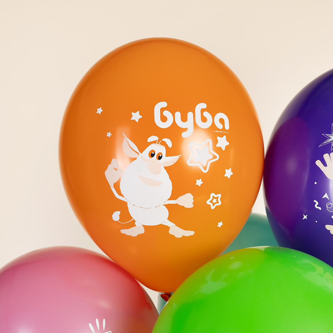 Шар (12''/30 см) Буба, Ассорти, пастель, 1 ст, 25 шт.