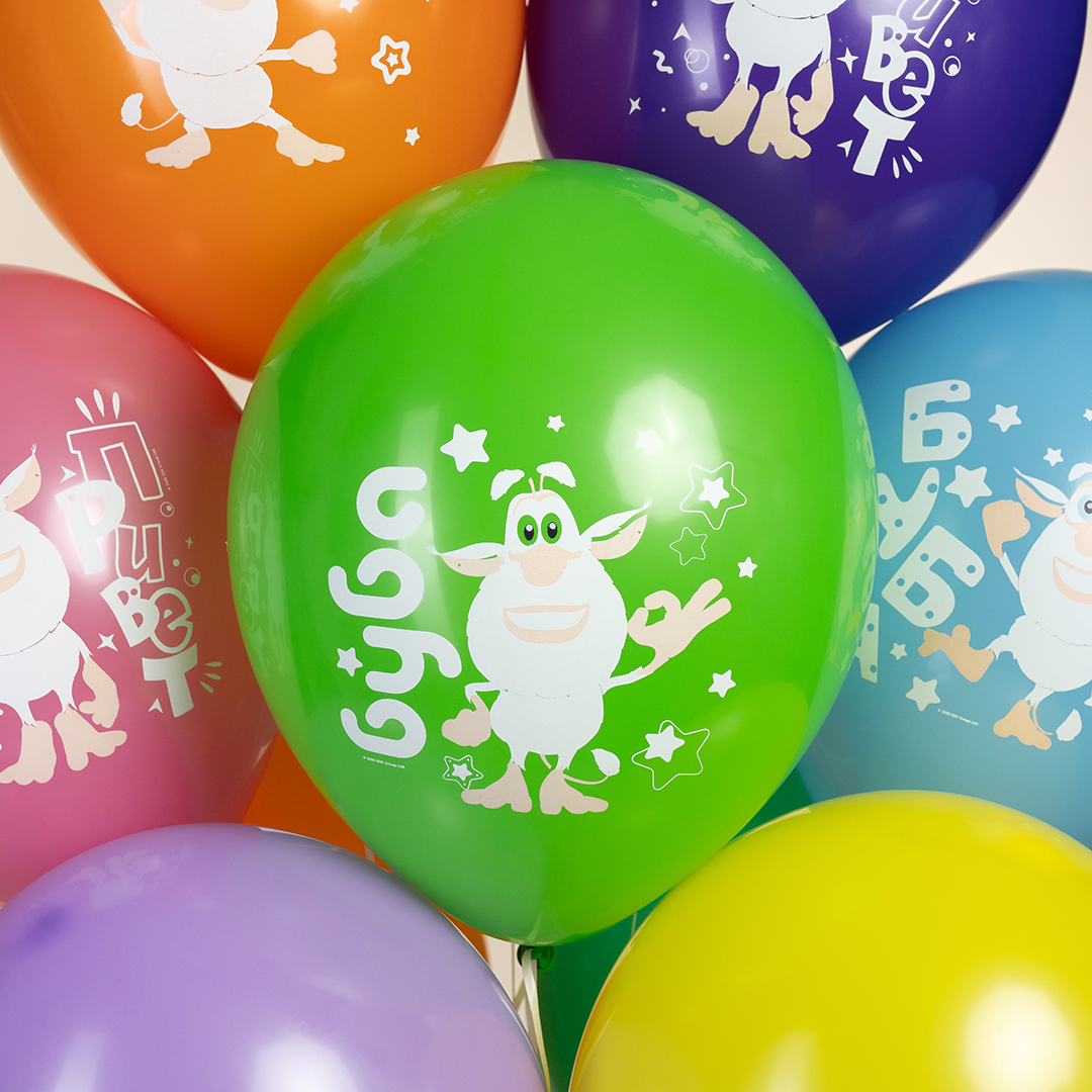 Шар (12''/30 см) Буба, Ассорти, пастель, 1 ст, 25 шт.
