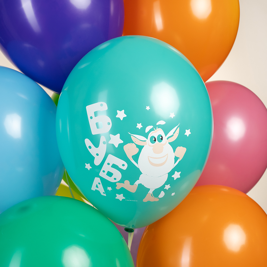 Шар (12''/30 см) Буба, Ассорти, пастель, 1 ст, 25 шт.