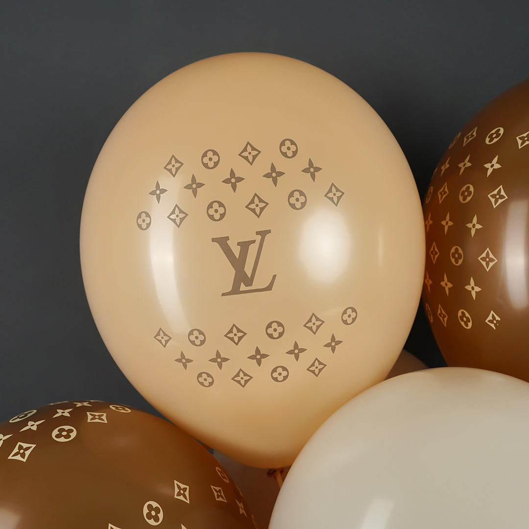 Шар (12''/30 см) Вспоминая LV, Ассорти, пастель, 5 ст, 25 шт.